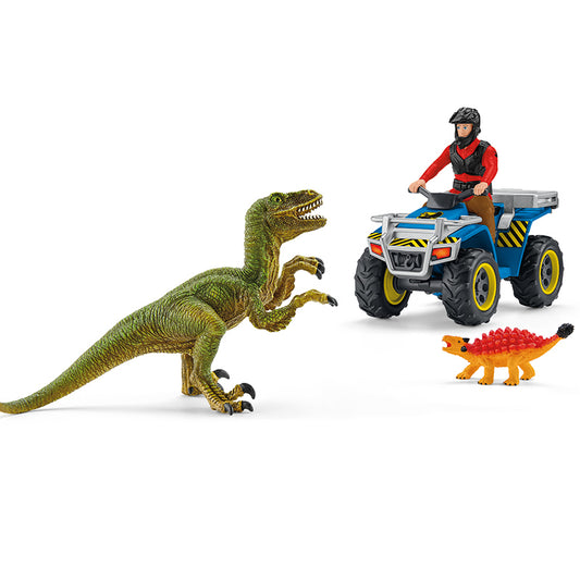 Schleich - Fuga quádrupla do Velociraptor