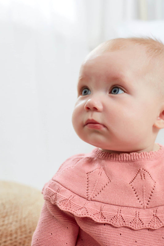 |Niña| Vestido de malla - Rosa - (0 meses-2 años)