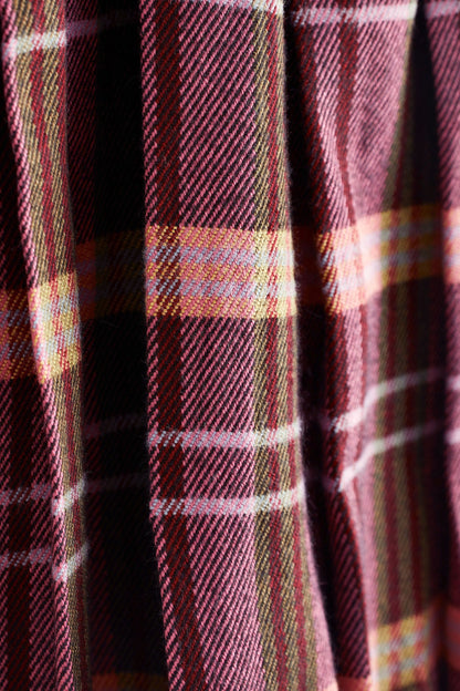 |BabyGirl| Conjunto Saia Xadrez e Meia - Roxo (3meses-7anos)