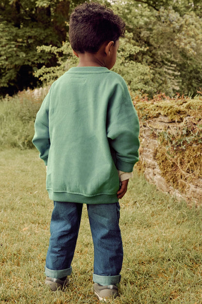 |Bebé| Sudadera Dinosaurio - Azul (3 meses-7 años)