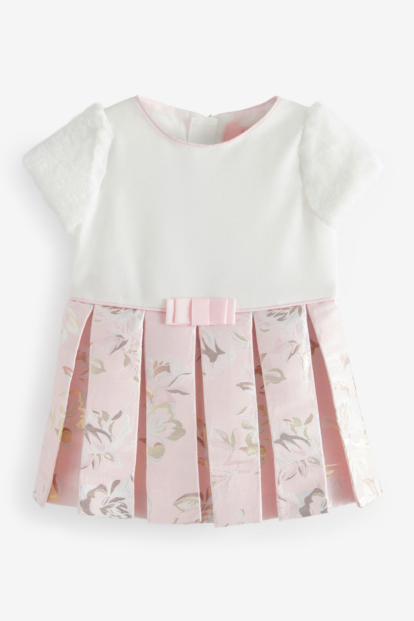 |Niña| Vestido plisado - Rosa - (0 meses-2 años)