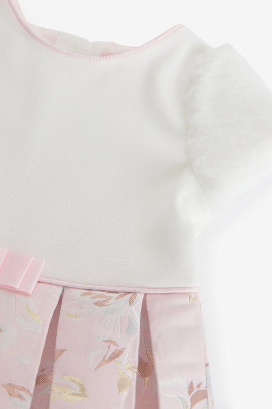 |BabyGirl| Vestido Pregas - Rosa - (0meses-2anos)
