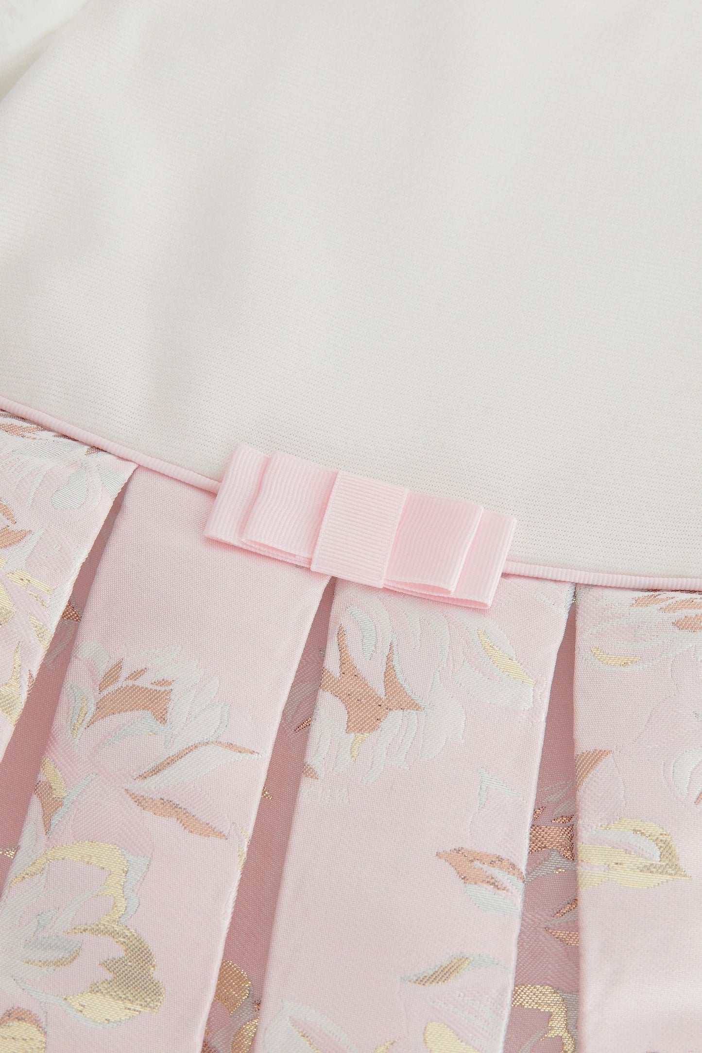 |Niña| Vestido plisado - Rosa - (0 meses-2 años)