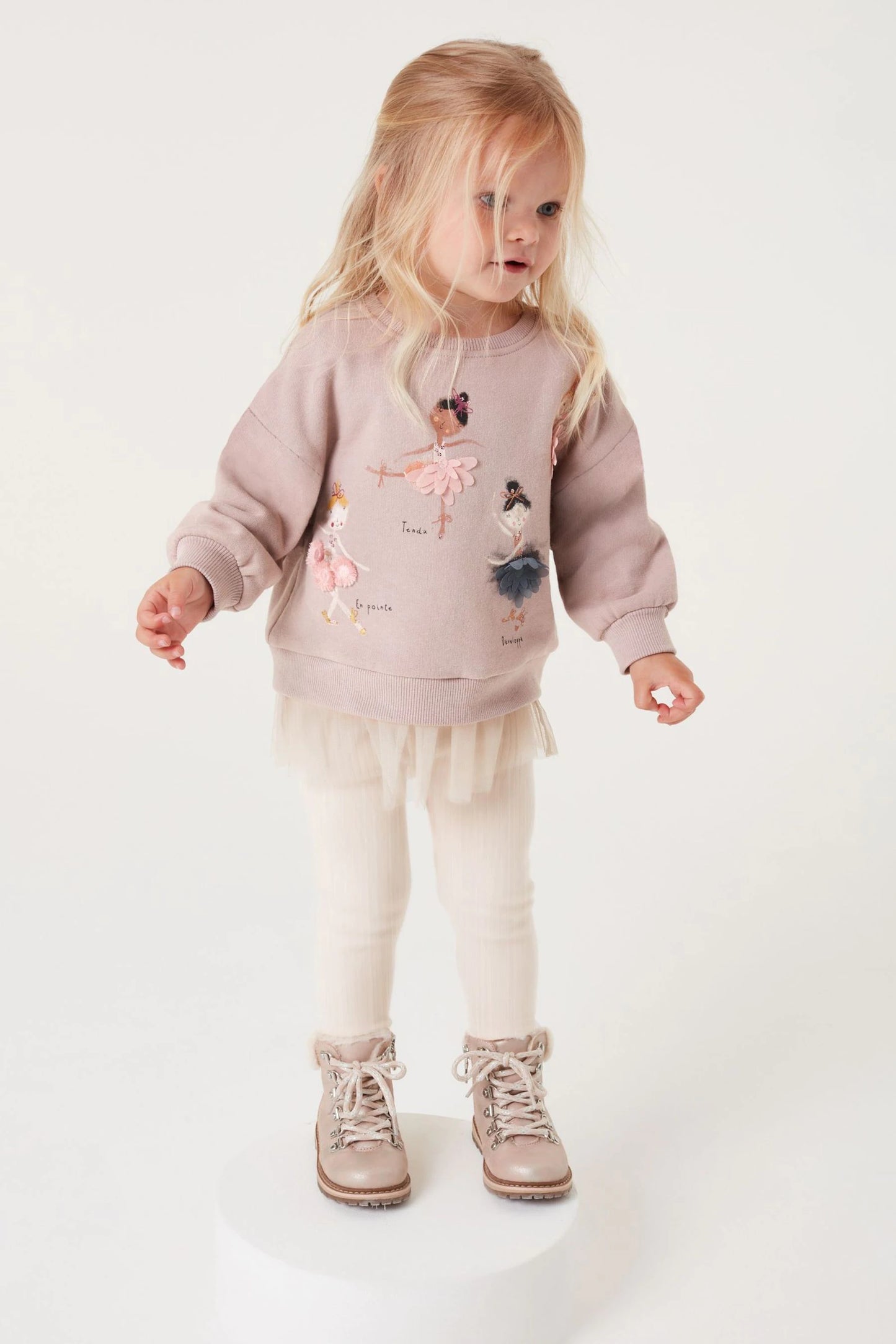 |BabyGirl| Conjunto Suéter e Leggings Fada Rosa (3meses-7anos)