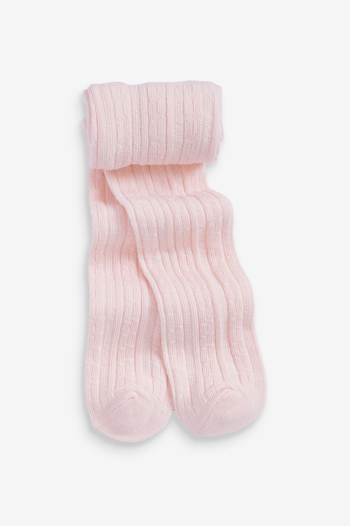 |BabyGirl| Calça Collants - Kit com 3 peças - Rosa/Creme (0meses-2anos)