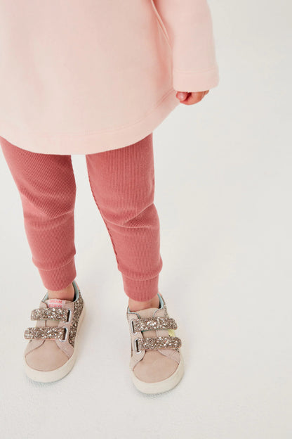 |BabyGirl| Conjunto de Moletom e Legging - Rosa (3meses-7anos)