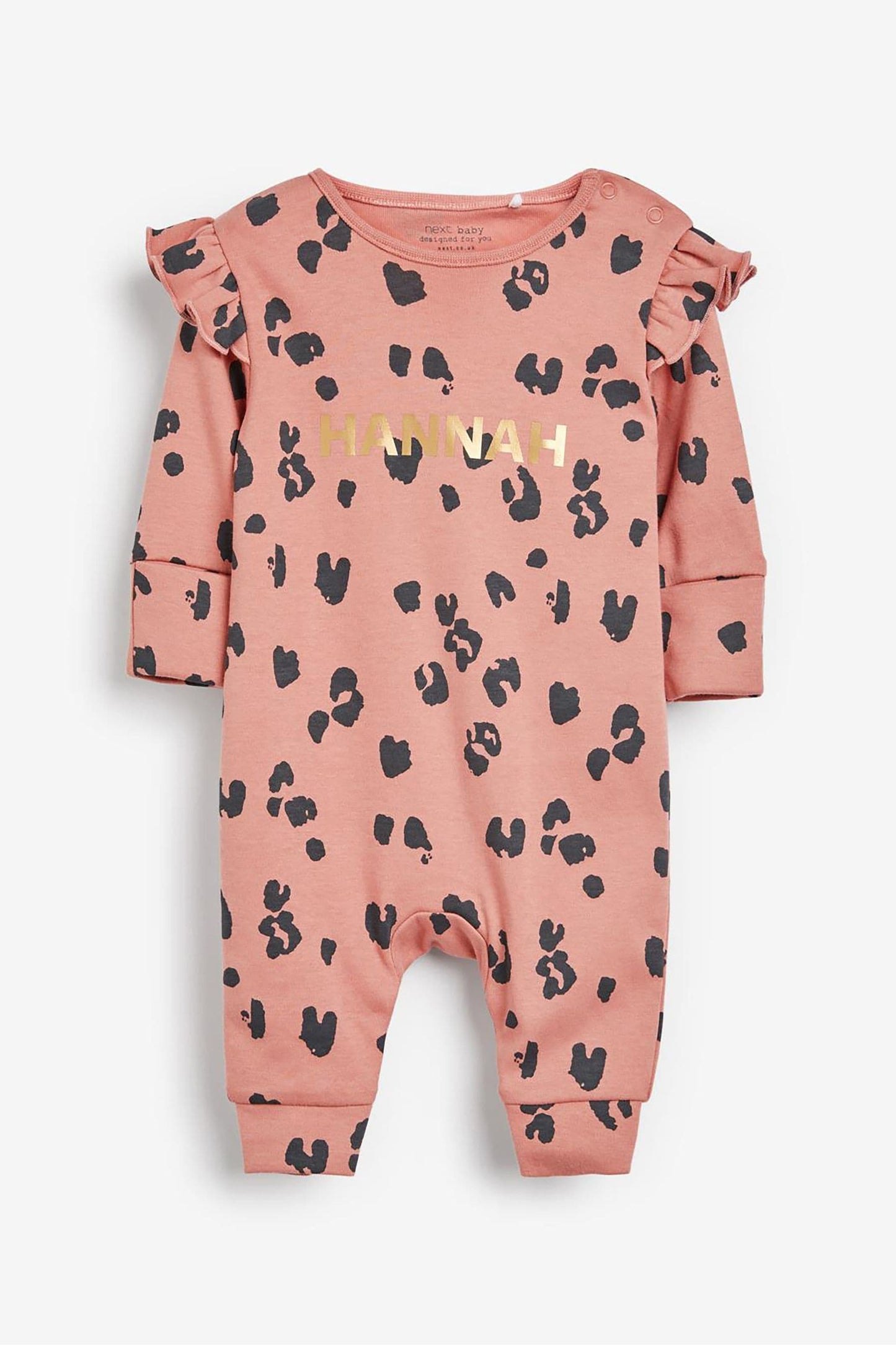 |BabyGirl| Pijama com Estampa de Leopardo - (0meses-1,5 anos)