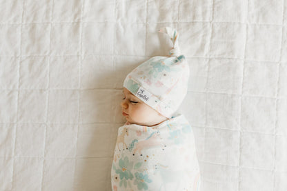 Copper Pearl Top Knot Chapéu Whimsy 0-4m