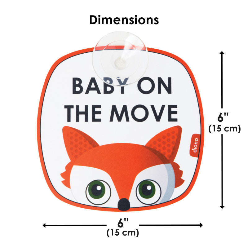Diono - Sinal de bebê em movimento 2Pk