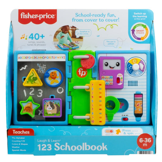 Fisher-Price - Ria e Aprenda Livro Escolar 123