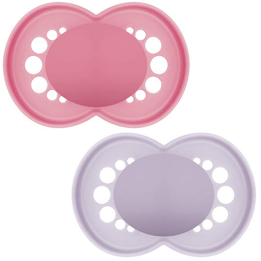 MAM Pure Original Soother Solids 6m+ 2Pk