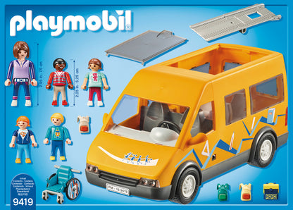 Playmobil 9419 City Life Van Escolar com Rampa Dobrável