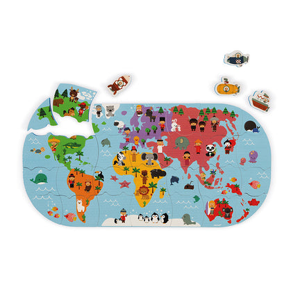 Janod Mapa Mundi - Brinquedo de Banho