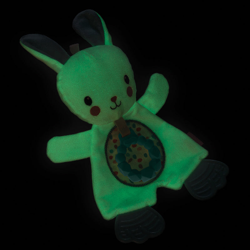 Infantino - Conjunto de presente Glow in the Dark Cuddle Pal com Teether