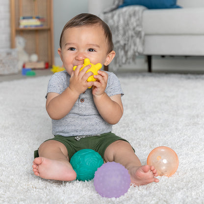 Infantino - Conjunto de bolas multi-sensoriais de luzes e sons