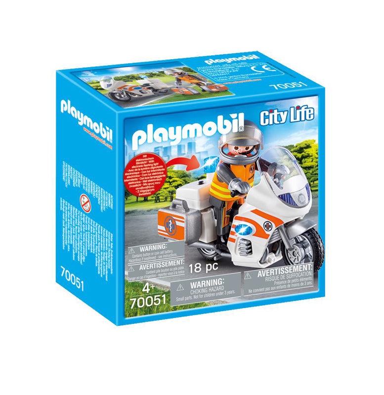 Playmobil City Life 70051 Moto de Emergência