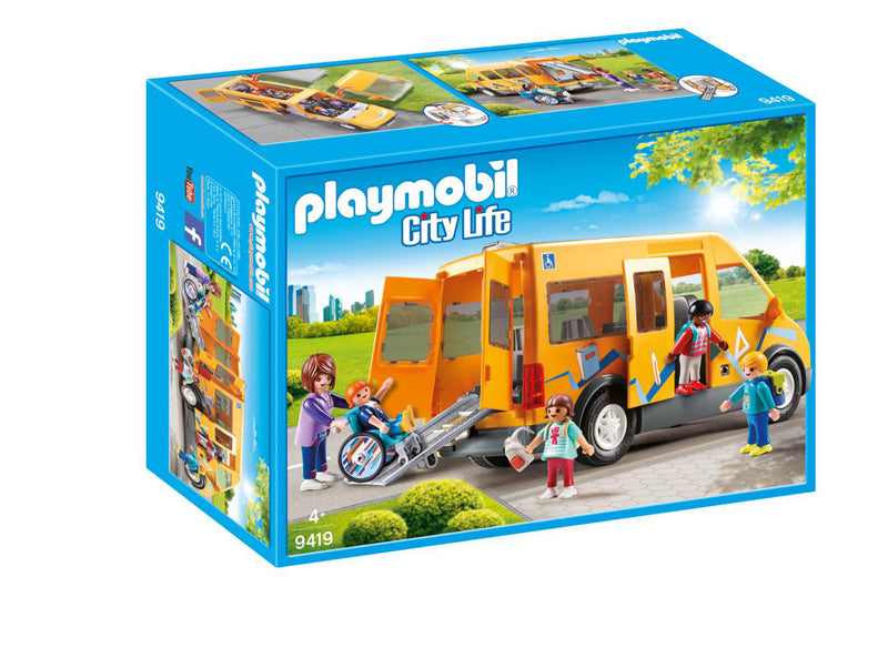 Playmobil 9419 City Life Van Escolar com Rampa Dobrável