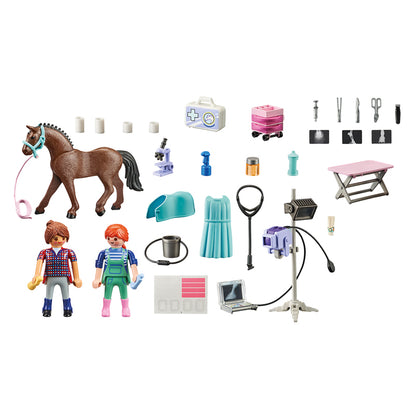 Playmobil 71241 Granja Veterinaria De Caballos