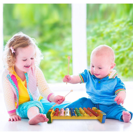 Bee Smart - Musical Xylophone with Music Sheet and 2 Beaters (de madeira) Anne Claire Baby Store 