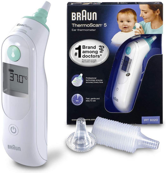 Braun IRT6020 ThermoScan 5 - Termômetro de Ouvido Anne Claire Baby Store 