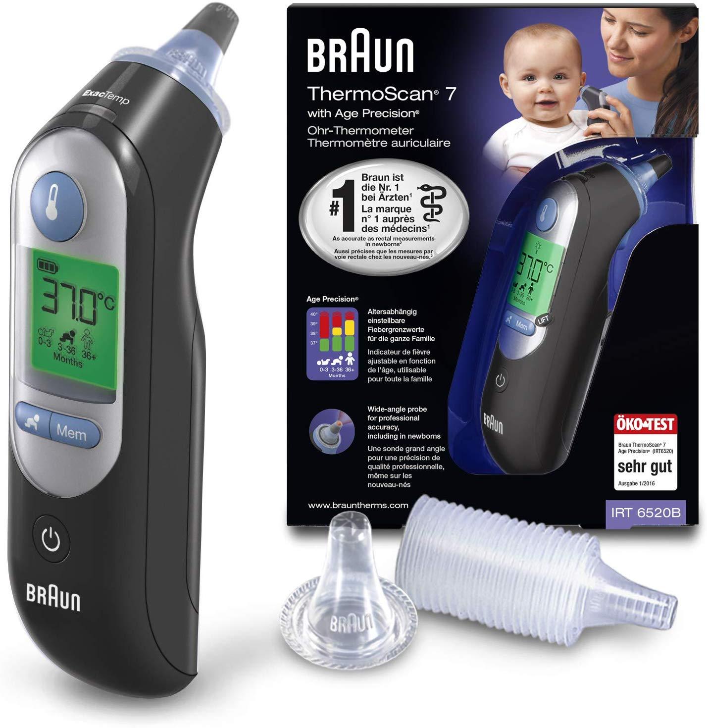Braun ThermoScan 7 IRT6520B - Termômetro de ouvido com precisão de idade Anne Claire Baby Store 