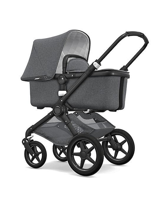 Bugaboo fox classic - carrinho de bebê clássico e carrinho de passeio - cinza melange/preto Anne Claire Baby Store