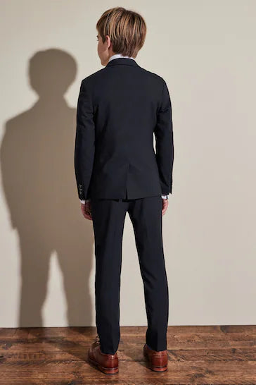 |Niño| Traje Azul Marino: Chaqueta - Skiny Fit (12 meses a 16 años)