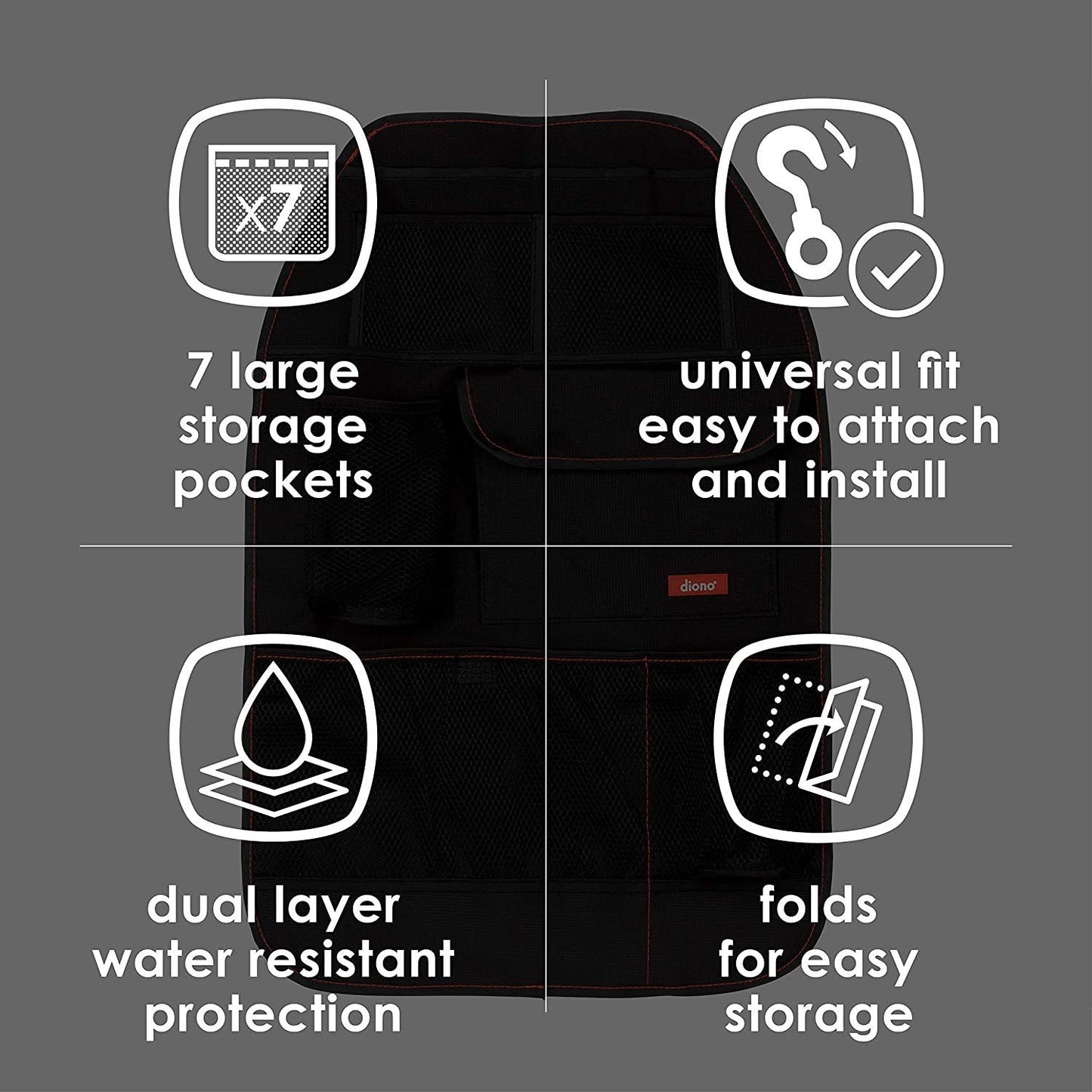 Diono Organizador de banco traseiro Anne Claire Baby Store 