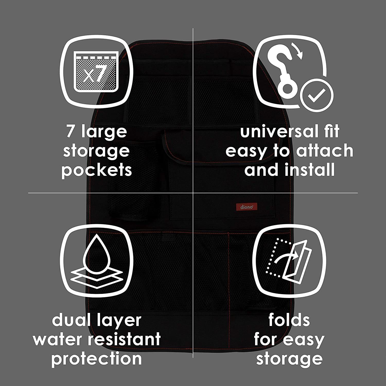 Diono Organizador de banco traseiro Anne Claire Baby Store 