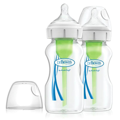Dr Brown's Options+ Mamadeira 270ml - Kit com 2 Anne Claire Baby Store Transparente 