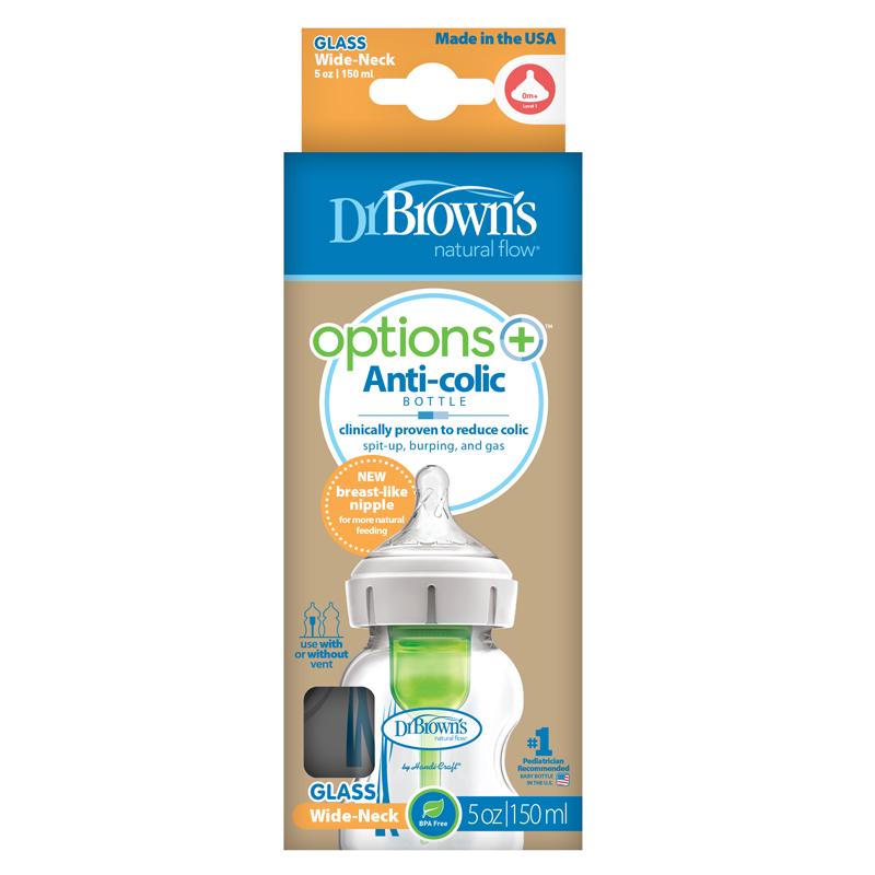 Dr Brown's Options Mamadeira de vidro 150ml Anne Claire Baby Store 
