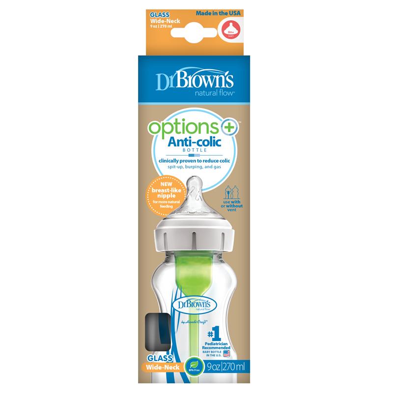 Dr Brown's Options Mamadeira de vidro 270ml Anne Claire Baby Store 