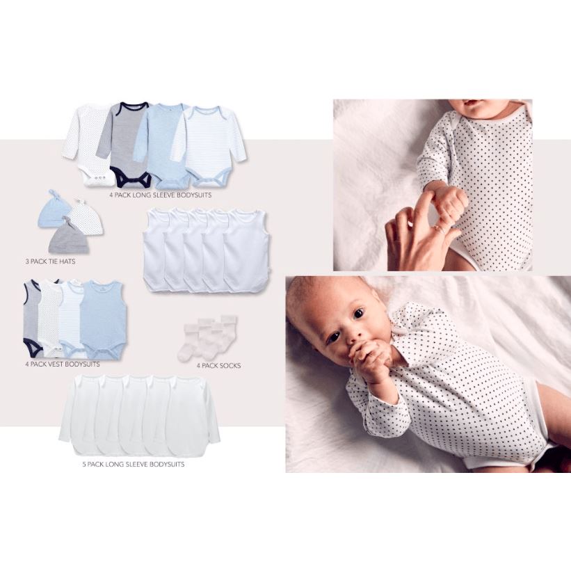 Enxoval - Meu Primeiro Guarda Roupa Bestseller Anne Claire Baby Store 