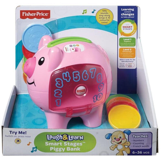 Fisher-Price - Diverta-se e aprenda com o Banco do Porquinho Brinquedo Anne Claire Baby Store 