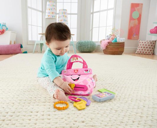 Fisher-Price - Divirta-se e aprenda com a Bolsa de desenvolvimento Smart Stages Brinquedo Anne Claire Baby Store 