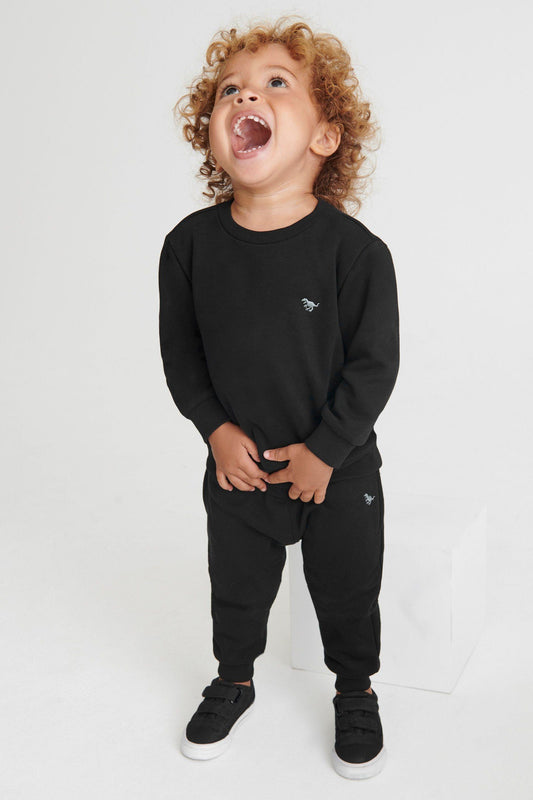 Fun Prints - Conjunto Moletom Preto ROUPA NEXT 