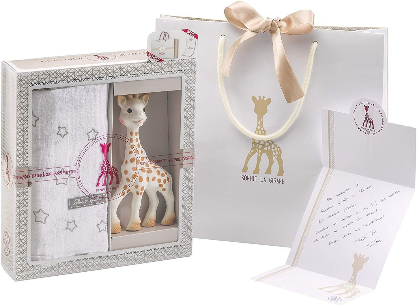 Girafa Sophie - Conjunto sofisticado de mordedor - Conjunto de presente para dentição do bebê Anne Claire Baby Store 