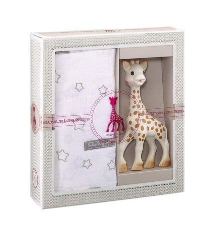 Girafa Sophie Kit Presente Sofisticado - Mordedor e Manta Swaddle Bestseller Anne Claire Baby Store Ltd. 