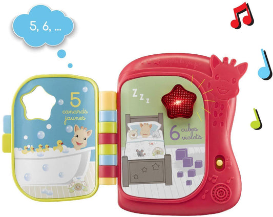Girafa Sophie - Musical Light Up Livro Mordedor Natural Anne Claire Baby Store 