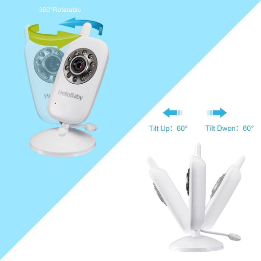 HelloBaby- Baby Monitor de Vídeo Sem Fio com Câmera Digital Anne Claire Baby Store 