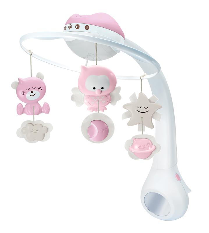 Infantino 3 em 1 Projetor Musical Móvel Anne Claire Baby Store Rosa 