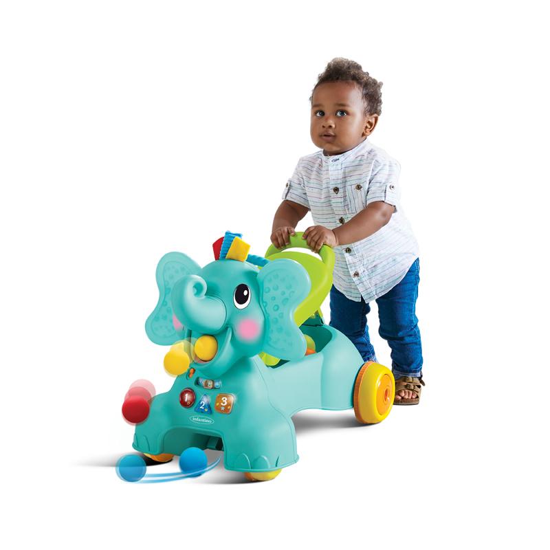 Infantino 3 em 1 senta, anda e monta o elefante Anne Claire Baby Store 