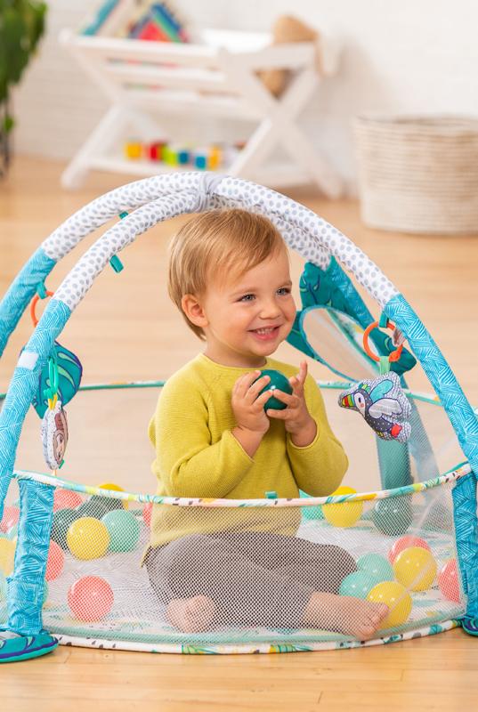 Infantino 3-in-1 Tapete de atividade Gym & Ball Pit Anne Claire Baby Store 