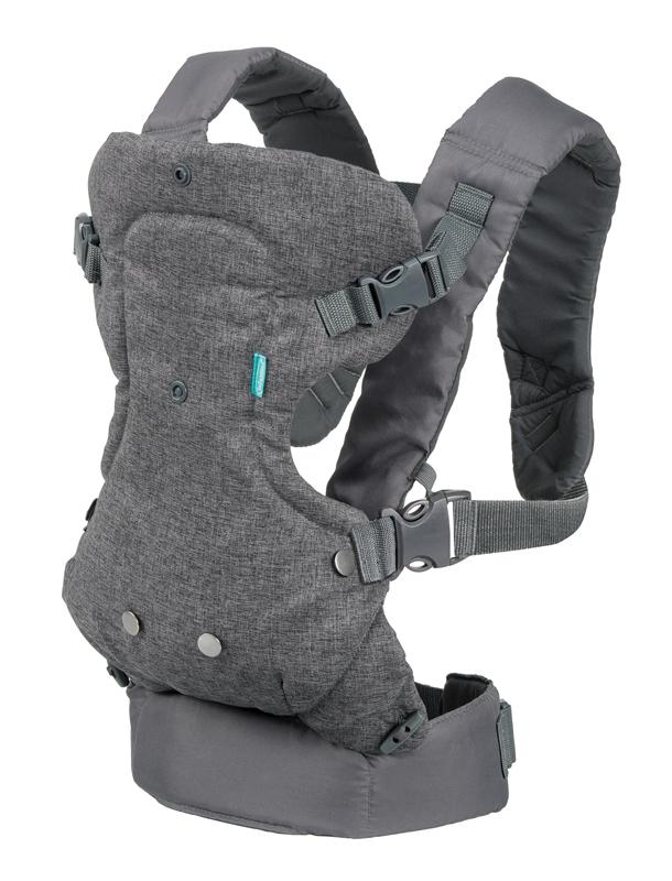 Infantino - Flip Advanced Canguru de bebê conversível 4 em 1 Anne Claire Baby Store Cinza 