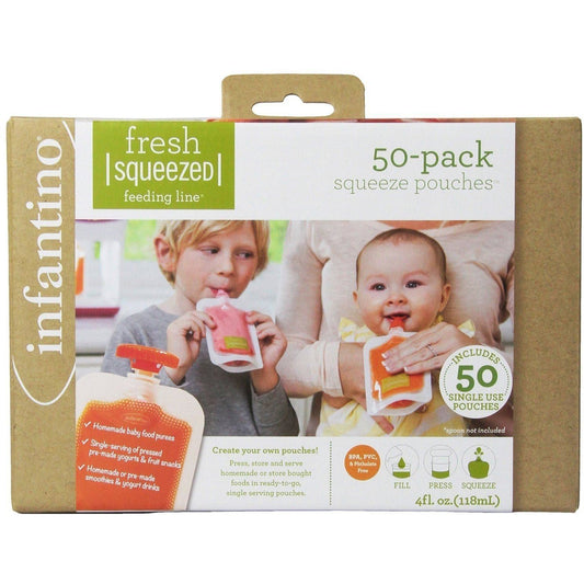 Infantino Squeeze Station - Super Kit : Station + 50 Malotes Extra Anne Claire Baby Store 