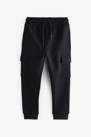 |Boy| Cargo Joggers-Black (3-16 anos)
