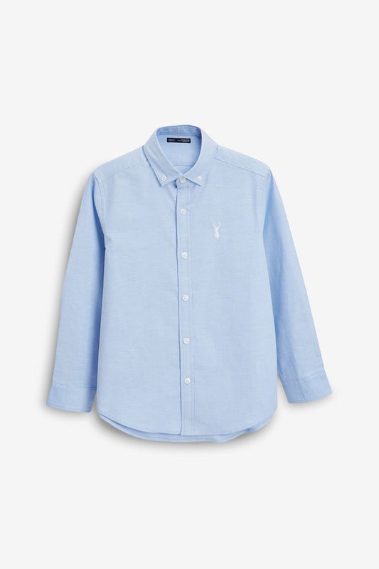 |BigBoy| Próxima Camisa Oxford-Light Blue (3-16 anos)