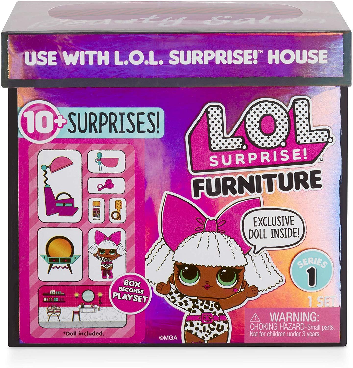 L.O.L Surprise! Furniture Salon with Diva & 10+ Surprises, Multi Anne Claire Baby Store 