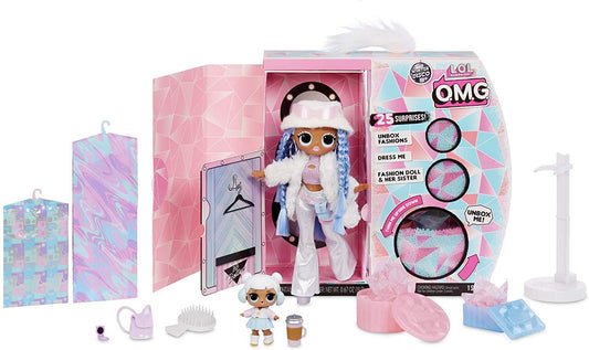 L.O.L Surprise! L.O.L. Surprise O.M.G. Winter Disco Snowlicious Fashion Doll & Sister, Multi Anne Claire Baby Store 