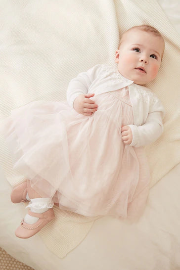 |BabyGirl| Cardigã De Tricô Para Bebê - White (0 meses a 2 anos)